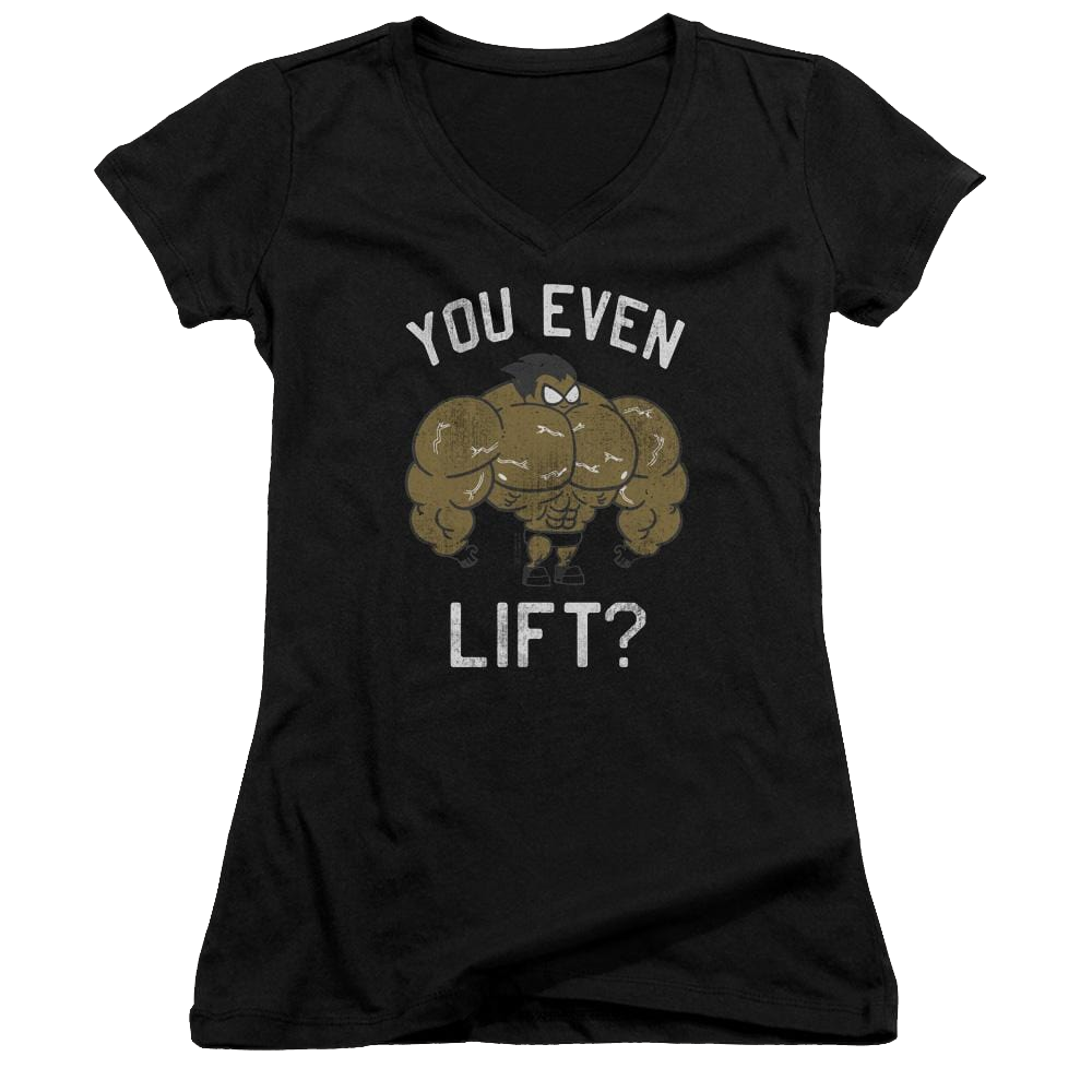 Teen Titans Go You Lift Juniors V-Neck T-Shirt Juniors V-Neck T-Shirt Teen Titans Go!   