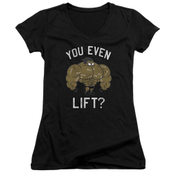 Teen Titans Go You Lift Juniors V-Neck T-Shirt Juniors V-Neck T-Shirt Teen Titans Go!   