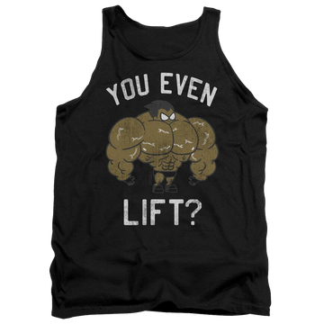 Black men's tank with Teen Titans Go! Teen Titans Go You Lift graphic