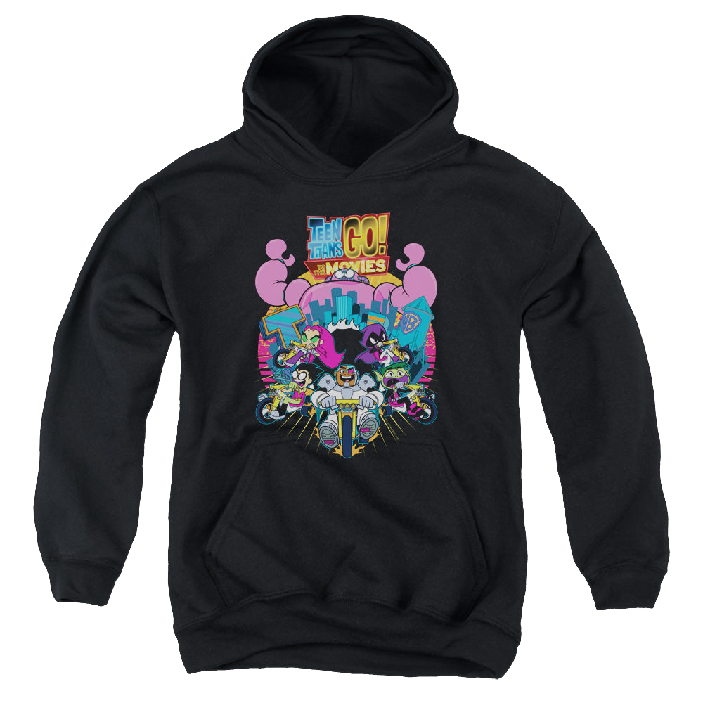 Teen Titans Go! Burst Through - Youth Hoodie Youth Hoodie (Ages 8-12) Teen Titans Go!   