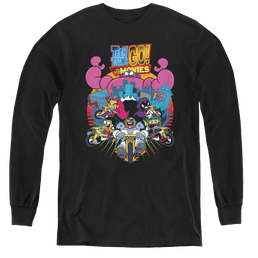Teen Titans Go! Burst Through - Youth Long Sleeve T-Shirt Youth Long Sleeve T-Shirt Teen Titans Go!   