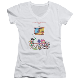 Teen Titans Go Poster Juniors V-Neck T-Shirt Juniors V-Neck T-Shirt Teen Titans Go!   