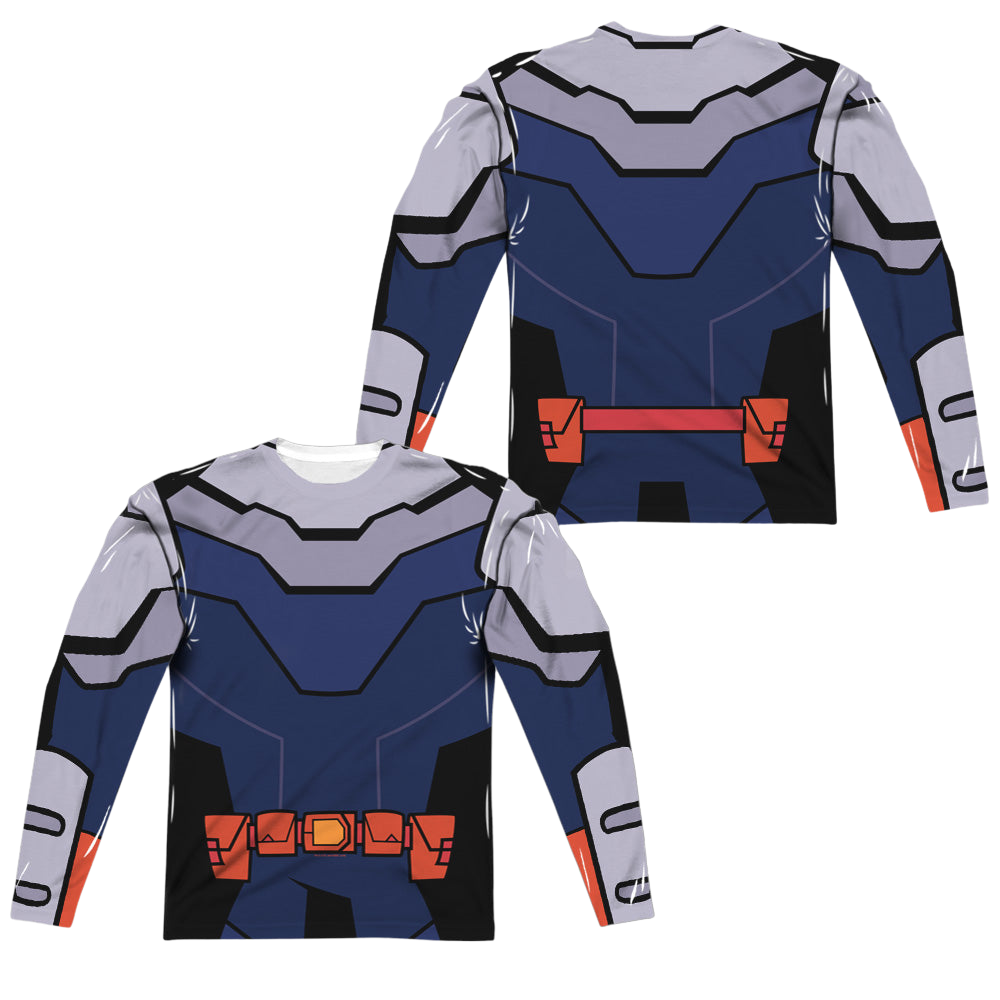 Teen Titans Go! Slade Uniform (Front/Back Print) - Men's All-Over Print Long Sleeve Men's All-Over Print Long Sleeve Teen Titans Go!   