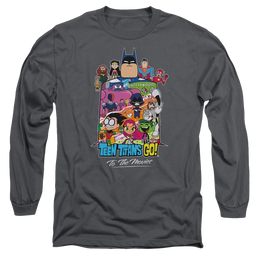 Teen Titans Go Hollywood Men's Long Sleeve T-Shirt Men's Long Sleeve T-Shirt Teen Titans Go!   