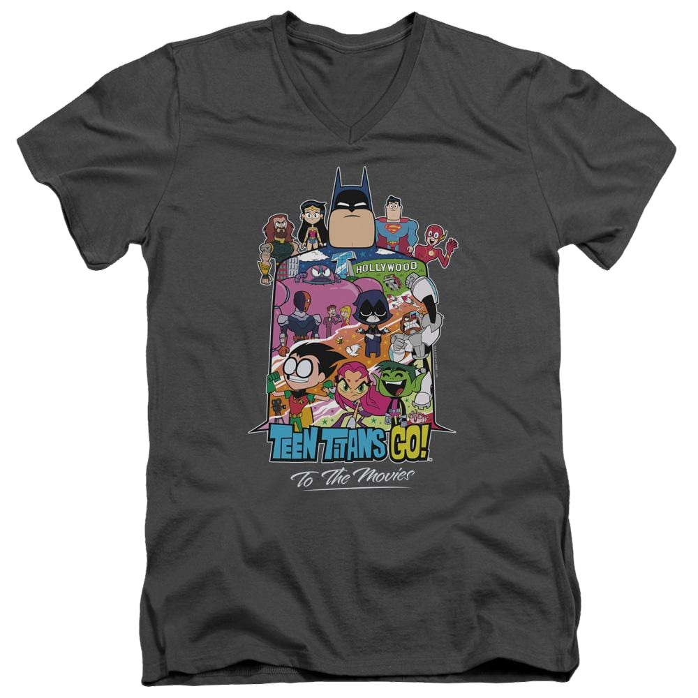 Teen Titans Go Hollywood Men's V-Neck T-Shirt Men's V-Neck T-Shirt Teen Titans Go!   