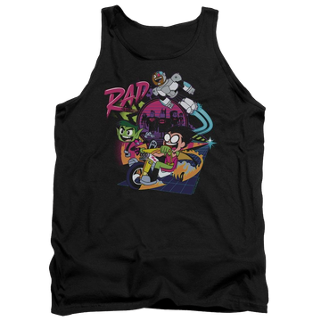 Black men's tank with Teen Titans Go! Teen Titans Go Rad graphic