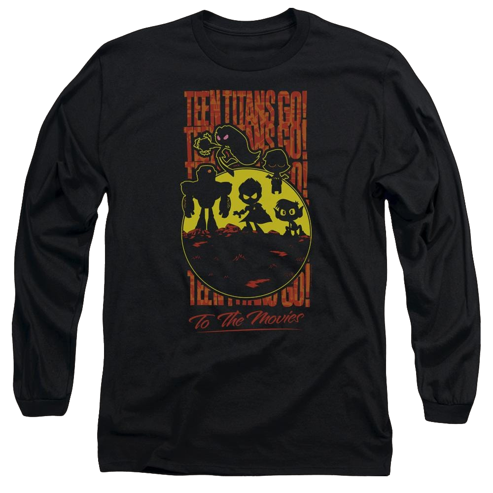 Teen Titans Go Titans Silhouette Men's Long Sleeve T-Shirt Men's Long Sleeve T-Shirt Teen Titans Go!   