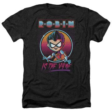 Charcoal men's heather t-shirt with Teen Titans Go! Teen Titans Go Robin graphic