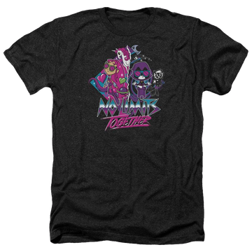 Charcoal men's heather t-shirt with Teen Titans Go! Teen Titans Go No Limits graphic