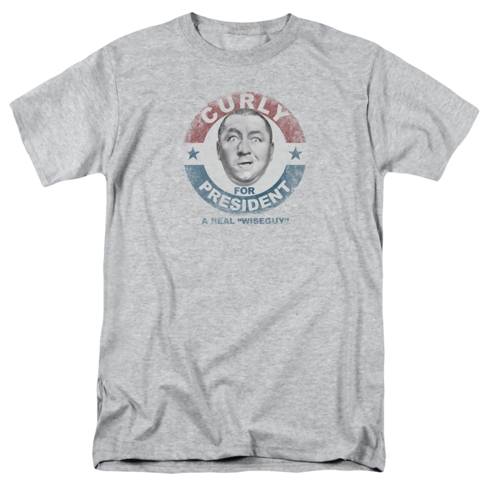 Three Stooges, The Curly For President - Men's Regular Fit T-Shirt Men's Regular Fit T-Shirt The Three Stooges   