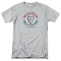 Three Stooges, The Curly For President - Men's Regular Fit T-Shirt Men's Regular Fit T-Shirt The Three Stooges   
