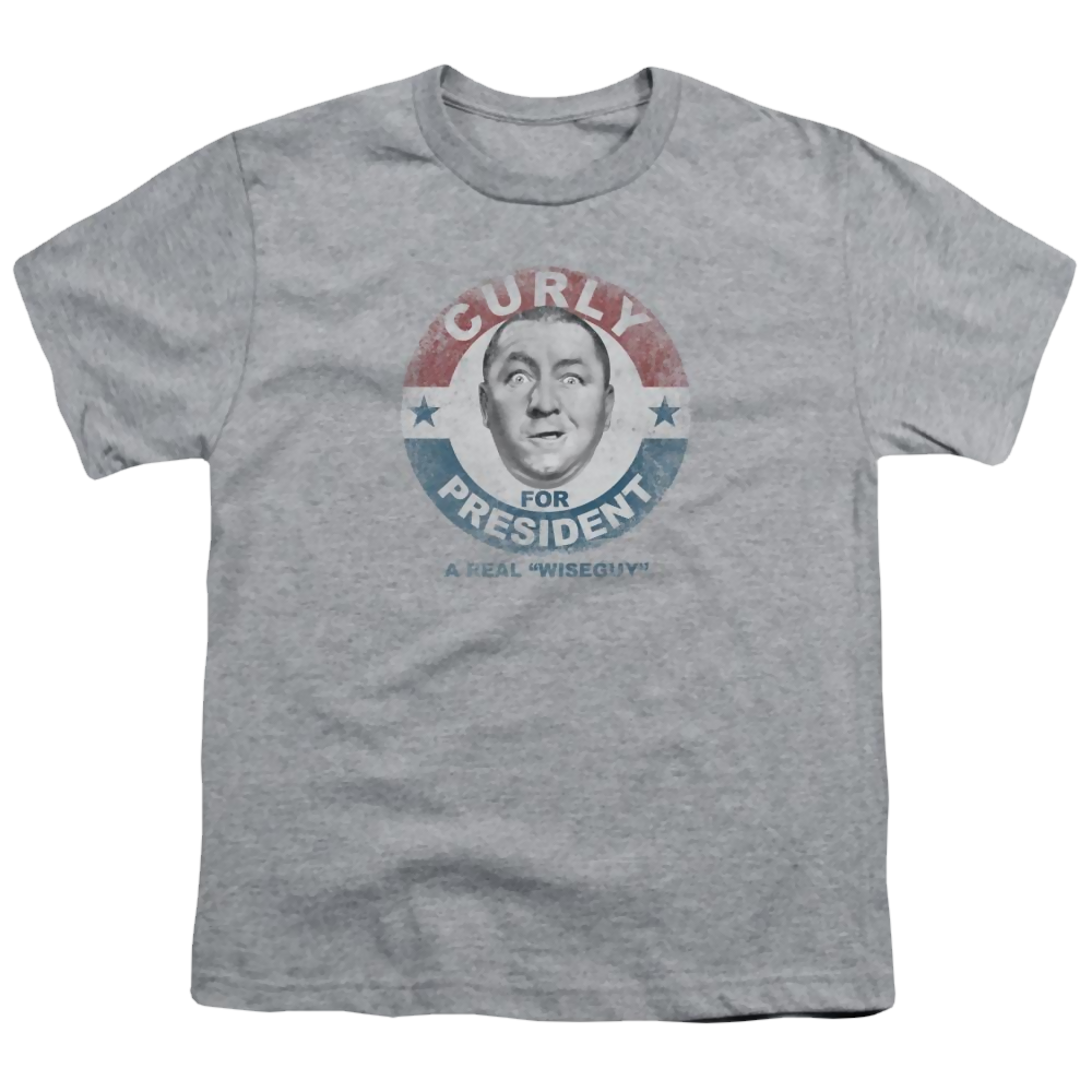 The Three Stooges Curly For President Youth T-Shirt (Ages 8-12) Youth T-Shirt (Ages 8-12) The Three Stooges   