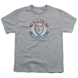 The Three Stooges Curly For President Youth T-Shirt (Ages 8-12) Youth T-Shirt (Ages 8-12) The Three Stooges   