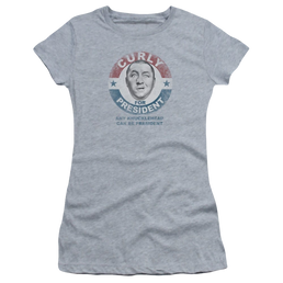 Three Stooges, The Curly For President - Juniors T-Shirt Juniors T-Shirt The Three Stooges   