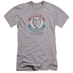 Three Stooges, The Curly For President - Men's Premium Slim Fit T-Shirt Men's Premium Slim Fit T-Shirt The Three Stooges   