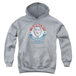 The Three Stooges Curly For President Youth Hoodie (Ages 8-12) Youth Hoodie (Ages 8-12) The Three Stooges   