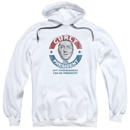 The Three Stooges Curly For President Pullover Hoodie Pullover Hoodie The Three Stooges   