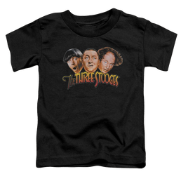 The Three Stooges Three Head Logo Toddler T-Shirt Toddler T-Shirt The Three Stooges   