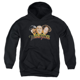 The Three Stooges Three Head Logo Youth Hoodie (Ages 8-12) Youth Hoodie (Ages 8-12) The Three Stooges   