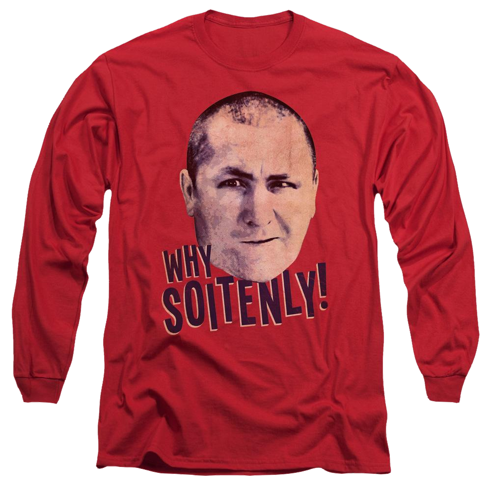 The Three Stooges Why Soitenly Men's Long Sleeve T-Shirt Men's Long Sleeve T-Shirt The Three Stooges   