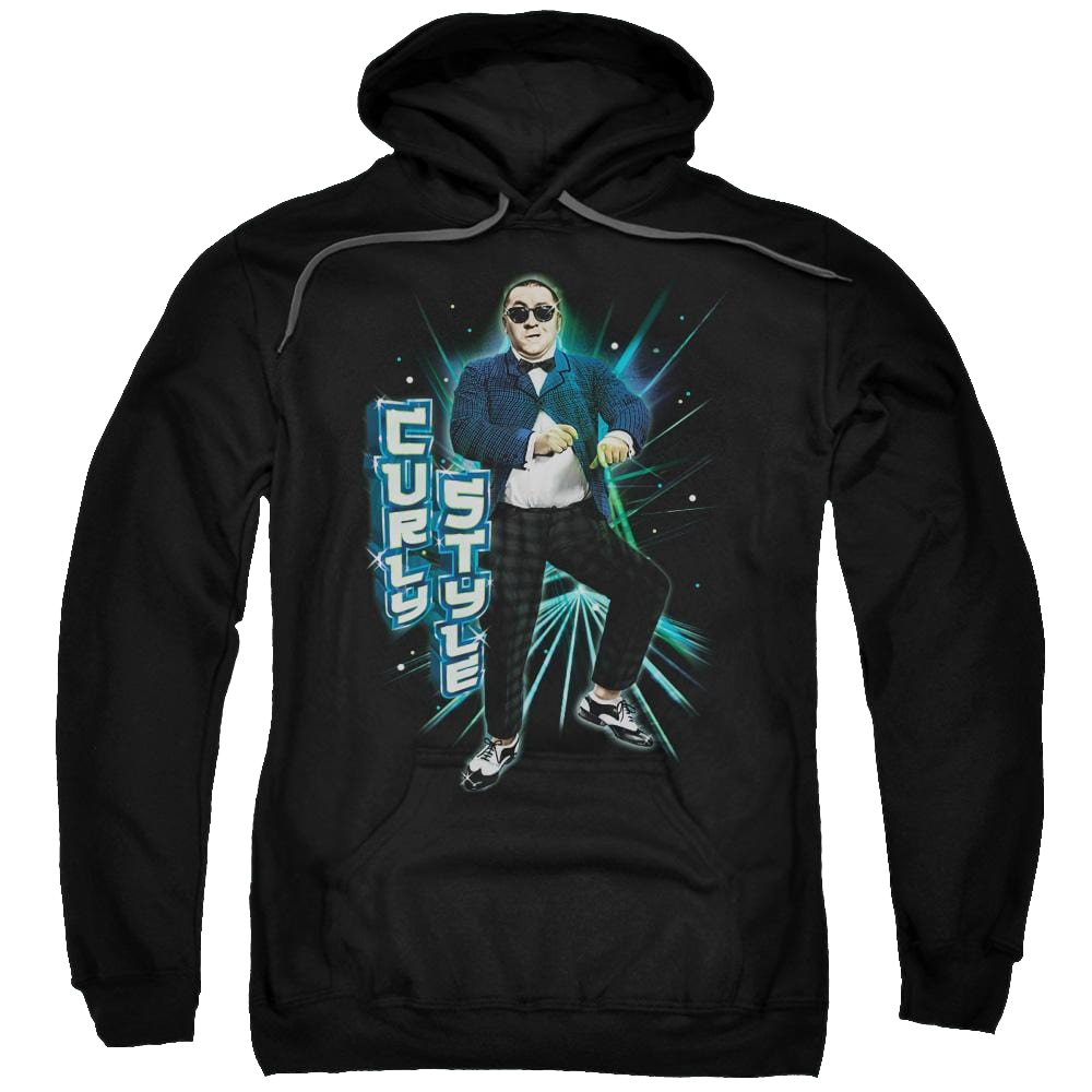 The Three Stooges Curly Style Pullover Hoodie Pullover Hoodie The Three Stooges   