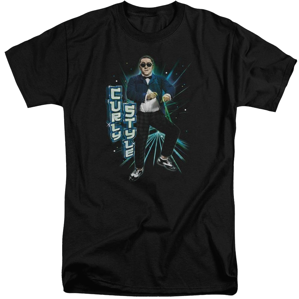 The Three Stooges Curly Style Men's Tall Fit T-Shirt Men's Tall Fit T-Shirt The Three Stooges   
