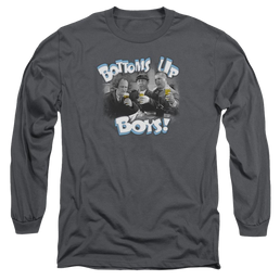 The Three Stooges Bottoms Up Men's Long Sleeve T-Shirt Men's Long Sleeve T-Shirt The Three Stooges   