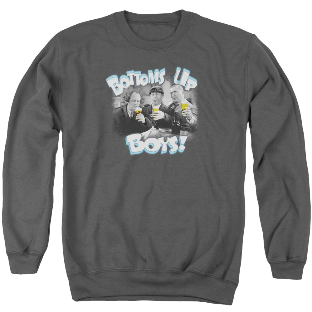 The Three Stooges Bottoms Up Men's Crewneck Sweatshirt Men's Crewneck Sweatshirt The Three Stooges   