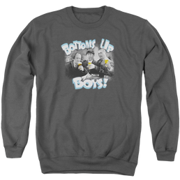 The Three Stooges Bottoms Up Men's Crewneck Sweatshirt Men's Crewneck Sweatshirt The Three Stooges   
