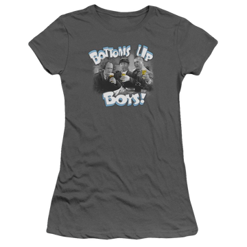 The Three Stooges Bottoms Up Juniors T-Shirt Juniors T-Shirt The Three Stooges   