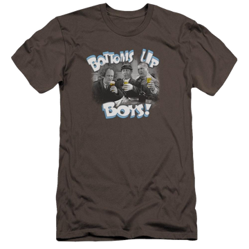 The Three Stooges Bottoms Up Men's Premium Slim Fit T-Shirt Men's Premium Slim Fit T-Shirt The Three Stooges   