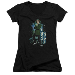 The Three Stooges Larry Style Juniors V-Neck T-Shirt Juniors V-Neck T-Shirt The Three Stooges   
