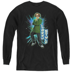 Three Stooges, The Larry Style - Youth Long Sleeve T-Shirt Youth Long Sleeve T-Shirt The Three Stooges   