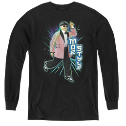 Three Stooges, The Moe Style - Youth Long Sleeve T-Shirt Youth Long Sleeve T-Shirt The Three Stooges   