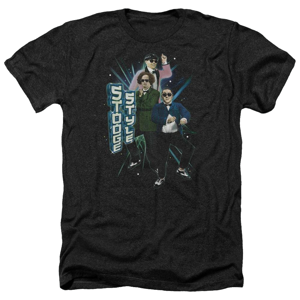 The Three Stooges Stooge Style Men's Heather T-Shirt Men's Heather T-Shirt The Three Stooges   