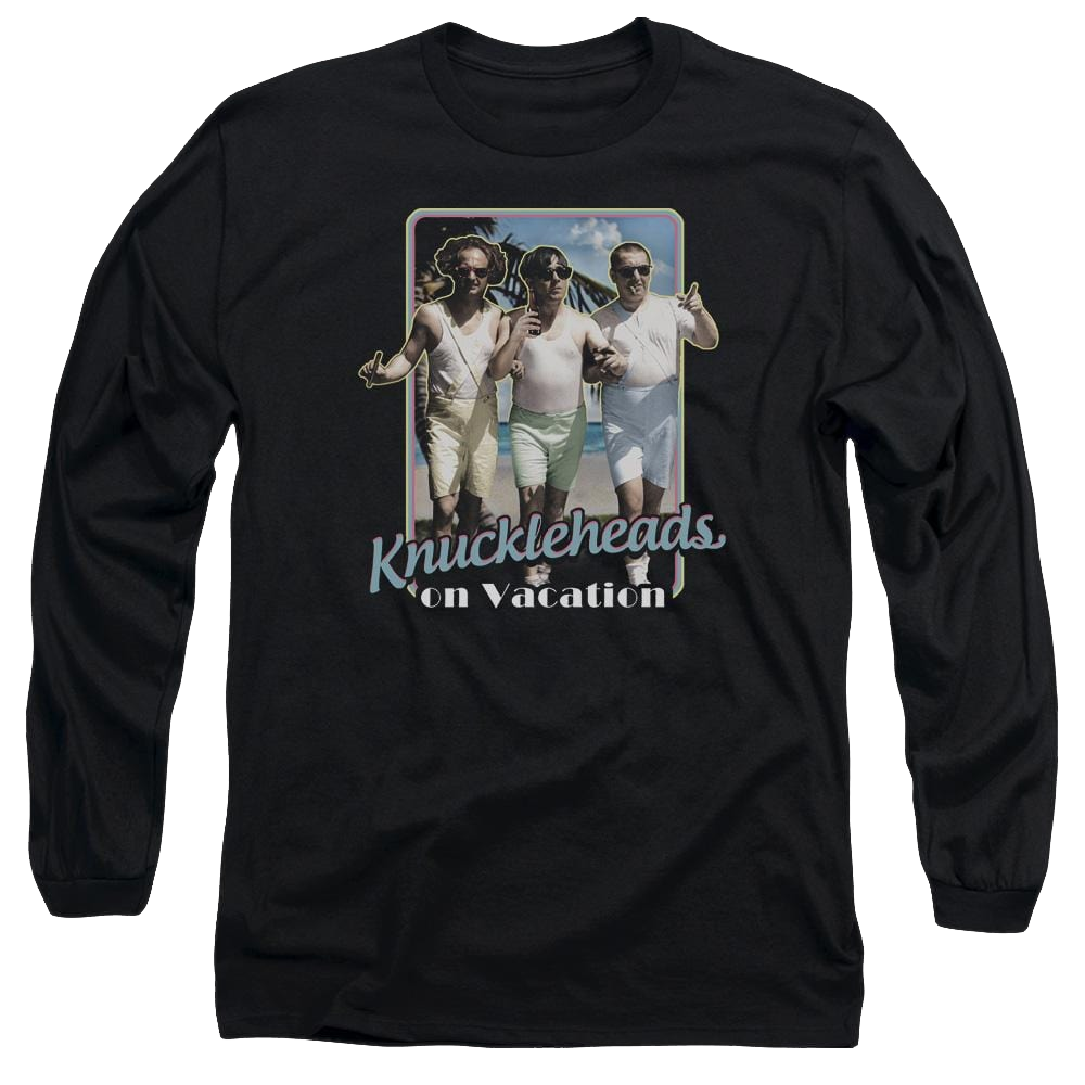 The Three Stooges Knucklesheads On Vacation Men's Long Sleeve T-Shirt Men's Long Sleeve T-Shirt The Three Stooges   