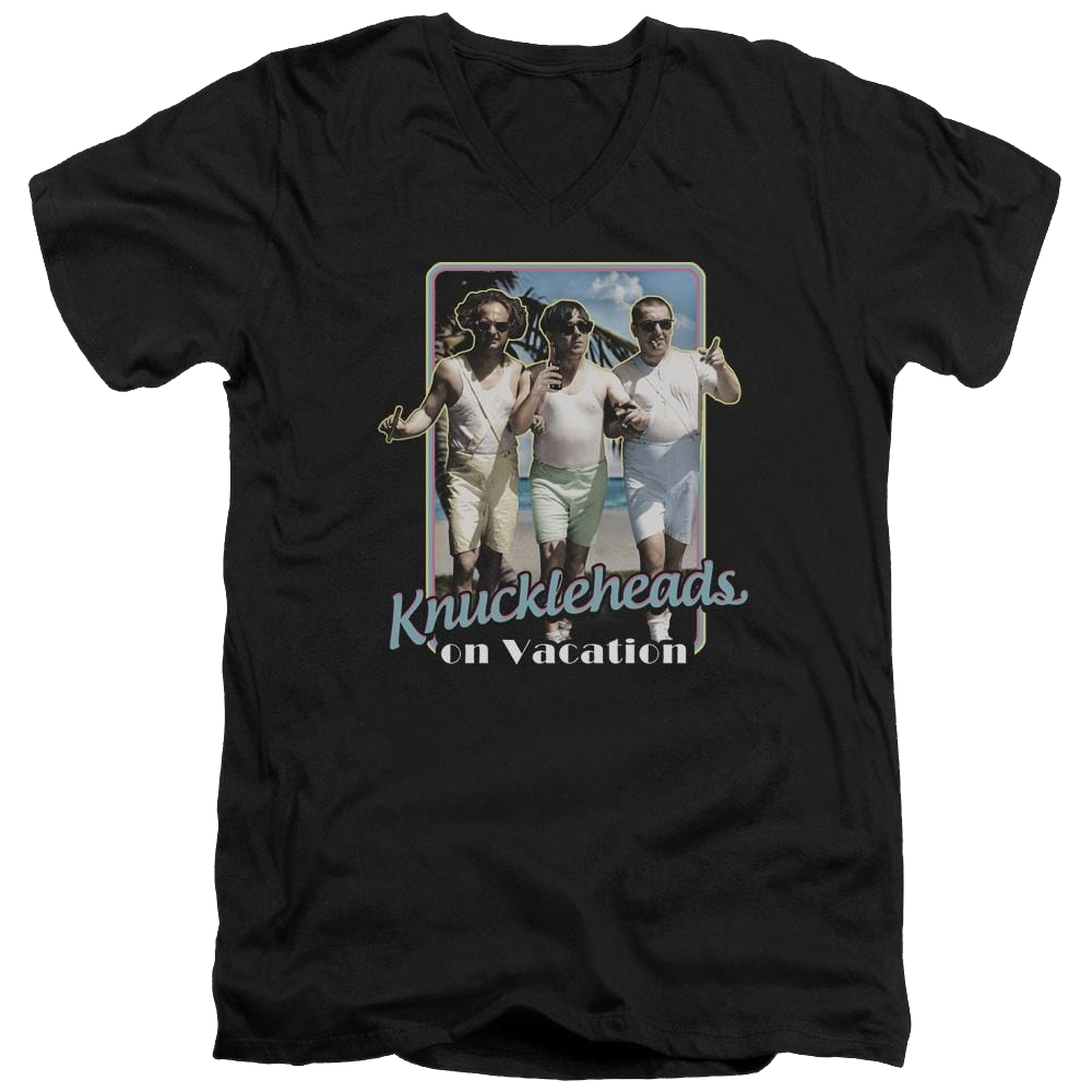 The Three Stooges Knucklesheads On Vacation Men's V-Neck T-Shirt Men's V-Neck T-Shirt The Three Stooges   