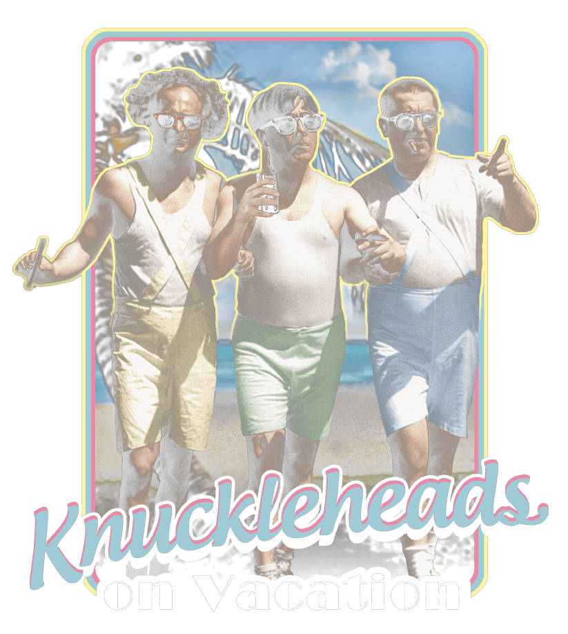 The Three Stooges Knucklesheads On Vacation Women's T-Shirt Women's T-Shirt The Three Stooges   