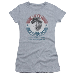 The Three Stooges Moe For President Juniors T-Shirt Juniors T-Shirt The Three Stooges   