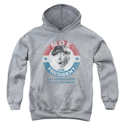 The Three Stooges Moe For President Youth Hoodie (Ages 8-12) Youth Hoodie (Ages 8-12) The Three Stooges   