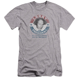 The Three Stooges Larry For President Men's Premium Slim Fit T-Shirt Men's Premium Slim Fit T-Shirt The Three Stooges   