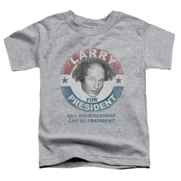 The Three Stooges Larry For President Toddler T-Shirt Toddler T-Shirt The Three Stooges   
