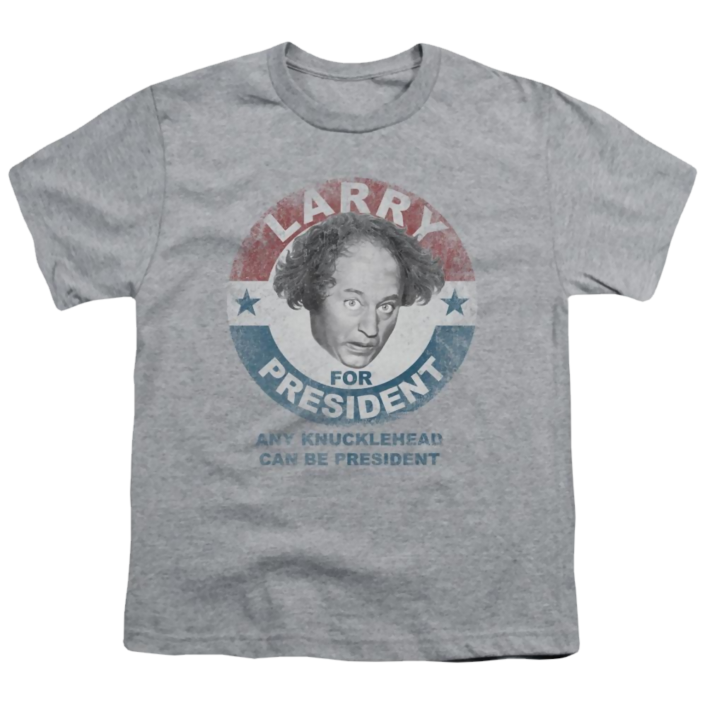The Three Stooges Larry For President Youth T-Shirt (Ages 8-12) Youth T-Shirt (Ages 8-12) The Three Stooges   