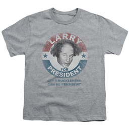 The Three Stooges Larry For President Youth T-Shirt (Ages 8-12) Youth T-Shirt (Ages 8-12) The Three Stooges   