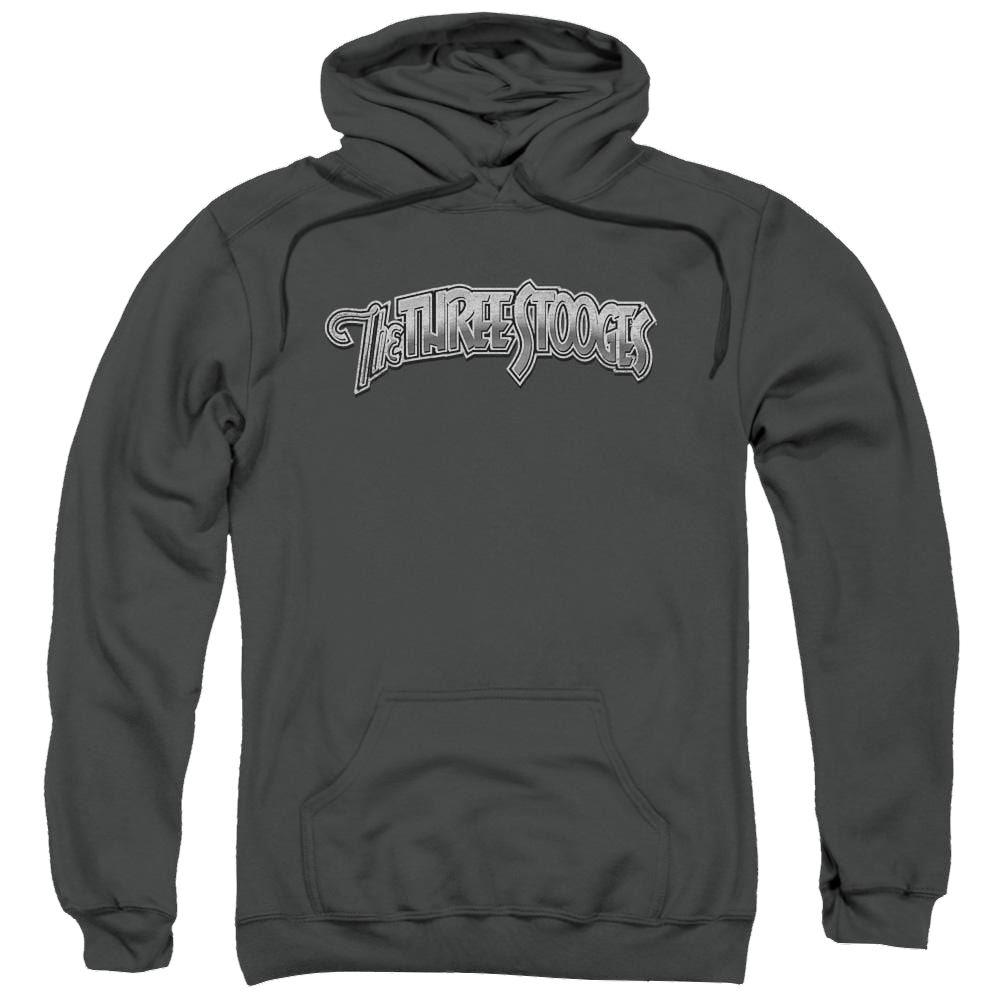 The Three Stooges Metallic Logo Pullover Hoodie Pullover Hoodie The Three Stooges   
