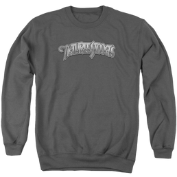 The Three Stooges Metallic Logo Men's Crewneck Sweatshirt Men's Crewneck Sweatshirt The Three Stooges   
