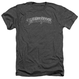 The Three Stooges Metallic Logo Men's Heather T-Shirt Men's Heather T-Shirt The Three Stooges   