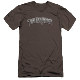 The Three Stooges Metallic Logo Men's Premium Slim Fit T-Shirt Men's Premium Slim Fit T-Shirt The Three Stooges   