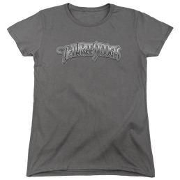 The Three Stooges Metallic Logo Women's T-Shirt Women's T-Shirt The Three Stooges   