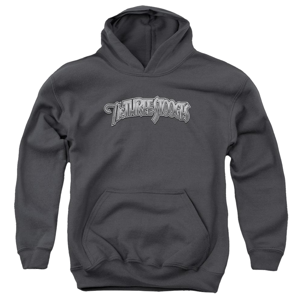 The Three Stooges Metallic Logo Youth Hoodie (Ages 8-12) Youth Hoodie (Ages 8-12) The Three Stooges   